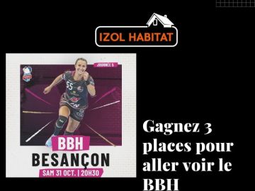 🎃Pour fêter Halloween, Izol habitat, partenaire du BBH, à le plaisir de vous offrir 3 places VIP pour venir voir les Rebelles contre BESANÇON ce samedi 31...