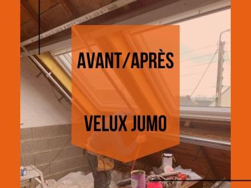 Création Velux JUMO

#avantaprès #velux #jumo #ouverture #double #brest #isolation