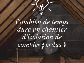 💡le saviez-vous💡

Combien de temps dure un chantier d’isolation de combles perdus ?
 
Cela dépend bien sûr de la taille de votre maison.
En moyenne un...